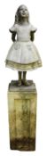 Robert James. 'Alice Half-Sized' a hot cast bronze figure