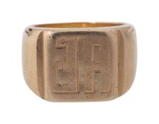 An Art Deco signet ring