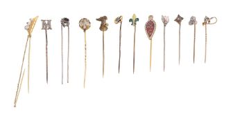 A collection of stick pins