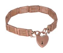 A nine bar gate bracelet