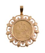 A George V full sovereign, dated 1912