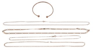 A 9ct gold torque bangle