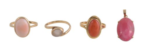 Two coral rings