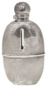 A Victorian silver hip flask