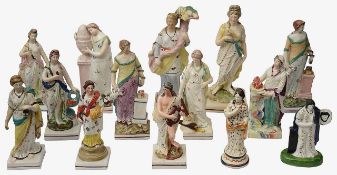 late 18th/early 19th C Staffordshire pearlware figures