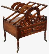 A William IV rosewood canterbury after a design by J. C. Loudon