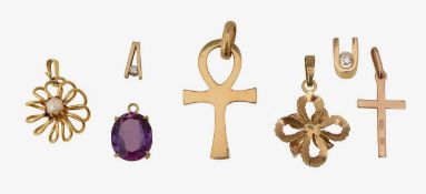 A collection of pendants