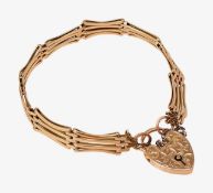 A four-bar gate bracelet