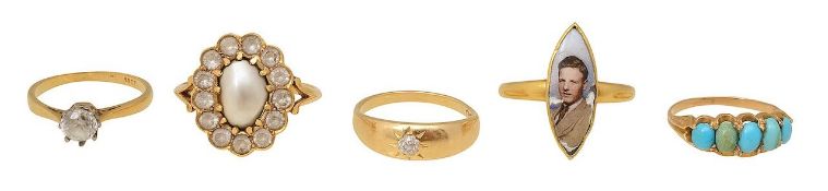 A group of five rings