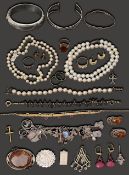 A selection of costume jewellery
