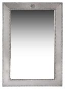 A George V silver easel back dressing table mirror