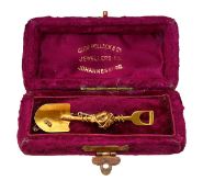 A gold South African Prospectors brooch, circa 1900