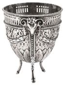 A George III Neoclassical silver sugar vase