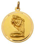 A gold pendant