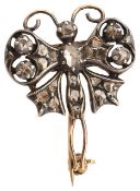 A late 18th C butterfly brooch