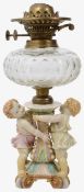 A Royal Worcester figural oil lamp base