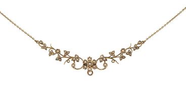 An Edwardian seed pearl necklace