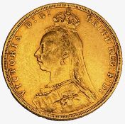 Victorian full sovereign, 1892