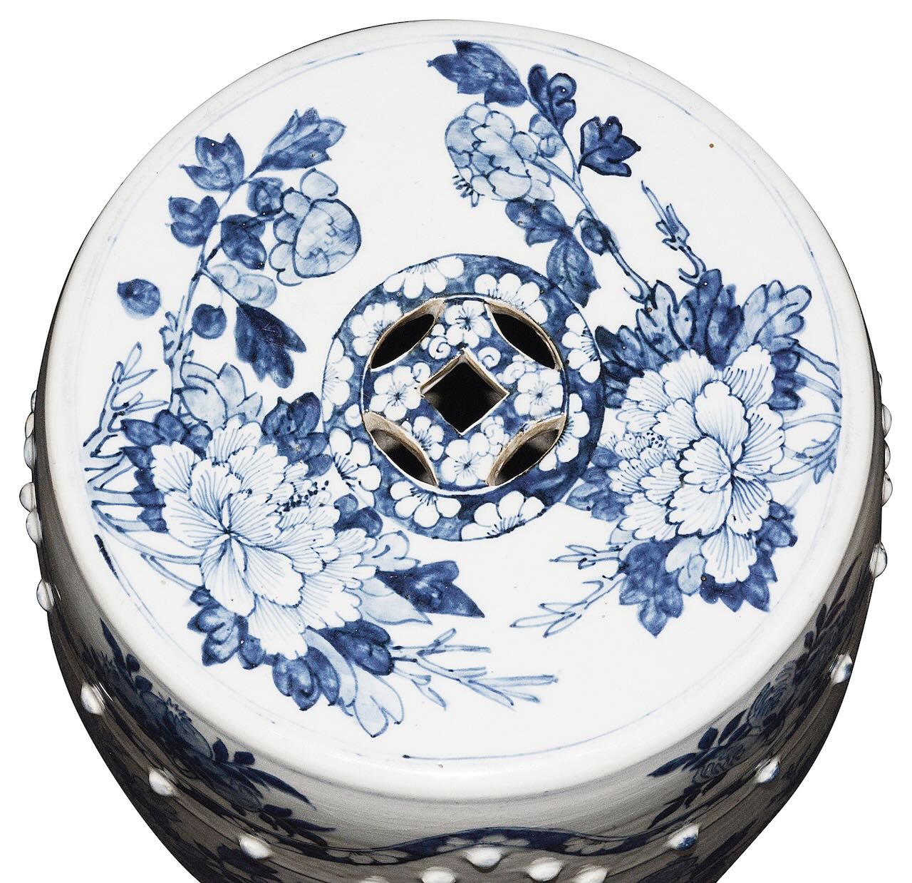A Chinese blue and white porcelain garden seat - Image 2 of 2
