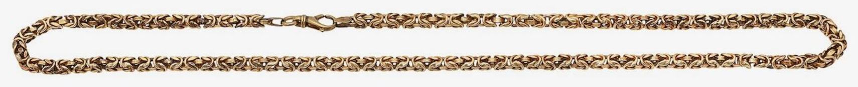 A 9ct gold Byzantine chain