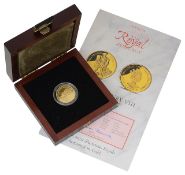 Falkland Islands, Elizabeth II, 1997, £2 14ct gold proof coin