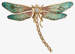 A dragonfly brooch 18ct Nicole Barr