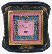 A Gubelin Art Deco travelling clock