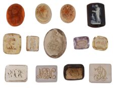 A collection of cameos and intaglios