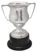 A George VI silver twin handled trophy
