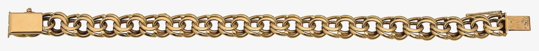 A fancy double link bracelet