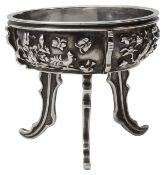 A Paul Storr George IV silver chinoiserie salt