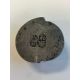 A 19th century Chinese pewter peach shaped snuff box - Image 2 of 2