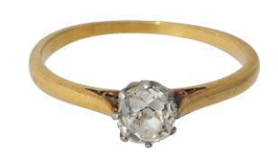 A diamond single stone