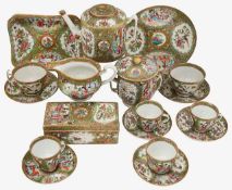 A 19th century Chinese Canton famille rose porcelain (qty) (Q)