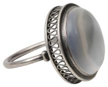 An Arts & Crafts moonstone ring