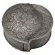 A 19th century Chinese pewter peach shaped snuff box - Image 1 of 2
