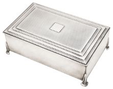 A George V silver trinket box