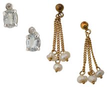 Two sets of earrings