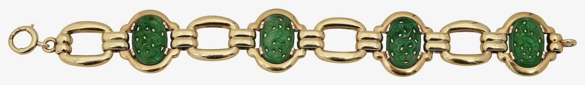A jade panel bracelet