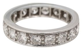 A diamond set eternity band