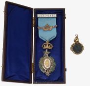 A Masonic Queen Victoria Golden Jubilee jewel and a swivel seal fob
