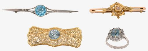 A collection of gem-set accessories