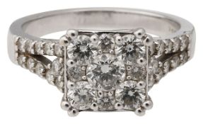A diamond set dress ring