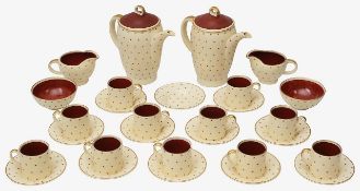 Two Susie Cooper six setting coffee services, Pattern 1689
