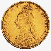 Victorian full sovereign, 1889