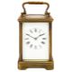 A late 19th century French gilt brass carriage clock - Image 2 of 2