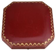 A Cartier leather presentation box