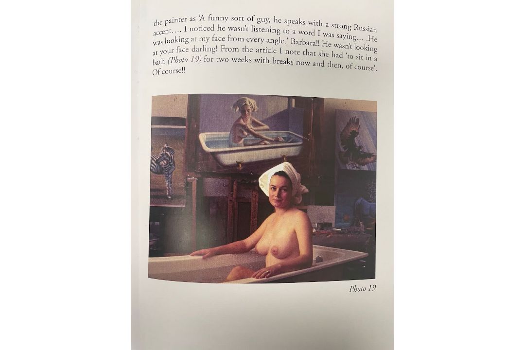 Vladimir Tretchikoff 'Barbara in the Bath' oil on board, sketch and books - Image 5 of 5