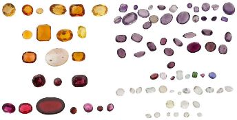 A collection of gemstones