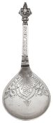 A Norwegian .830 silver folding spoon in 17th century style